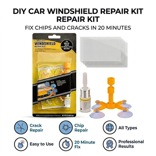 Car windscreen repair kit - car,