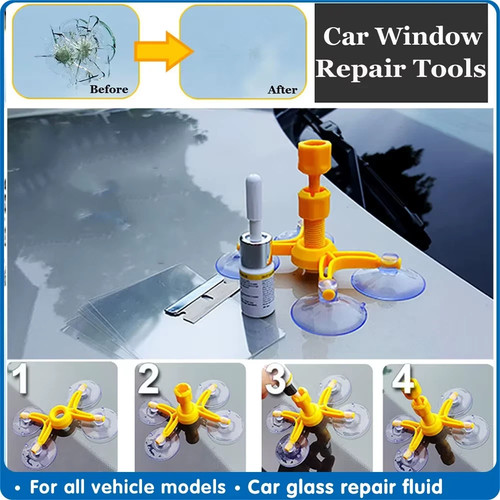 Car windshield repair kit - windshield,