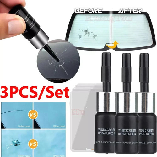Windshield repair kit fix - 3x,