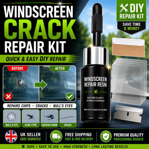 Windscreen crack repair kit - windscreen,
