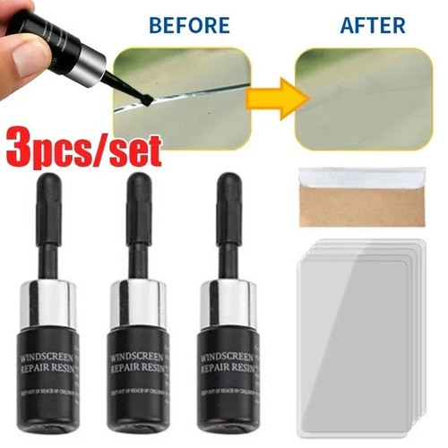 Windshield repair kit glass - 3x,