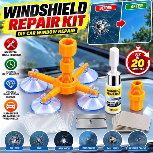 Car windshield repair - windshield, fix